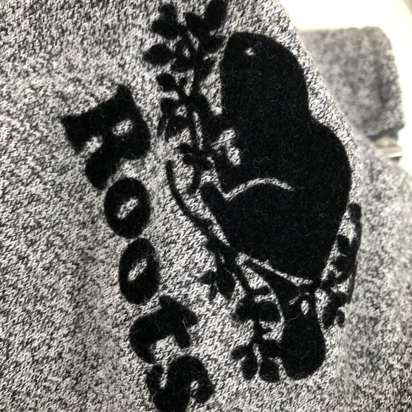 Roots Quarter Zip Salt and Pepper Sweater Unisex Size Med - Picture 14 of 16